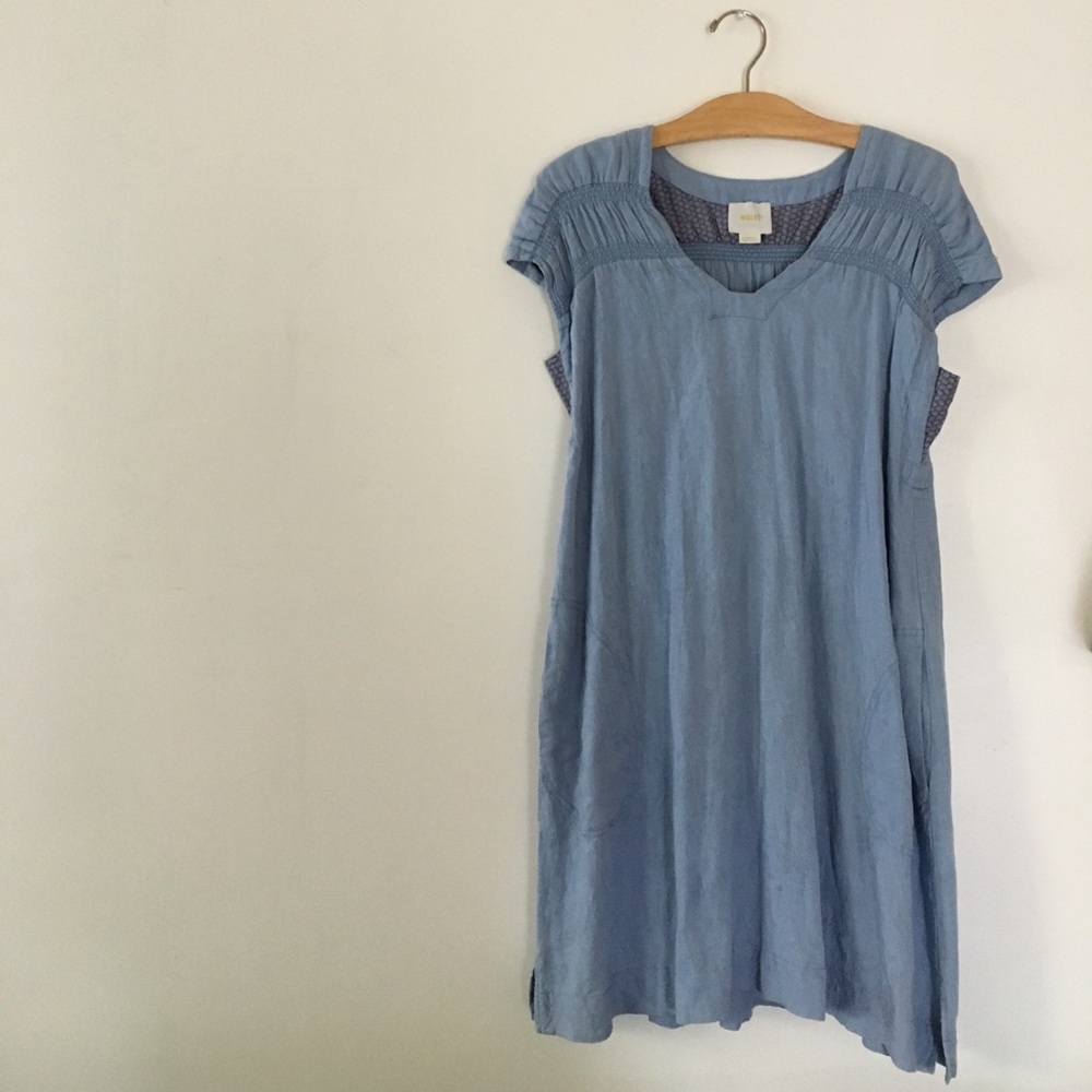 Brand New, Beautiful, and Blue Anthropologie Dress
